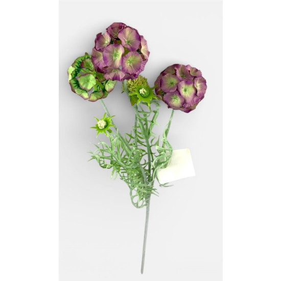 Ветка - Скабиоза звездчатая, 65см фиолетовая Unison (c30509)