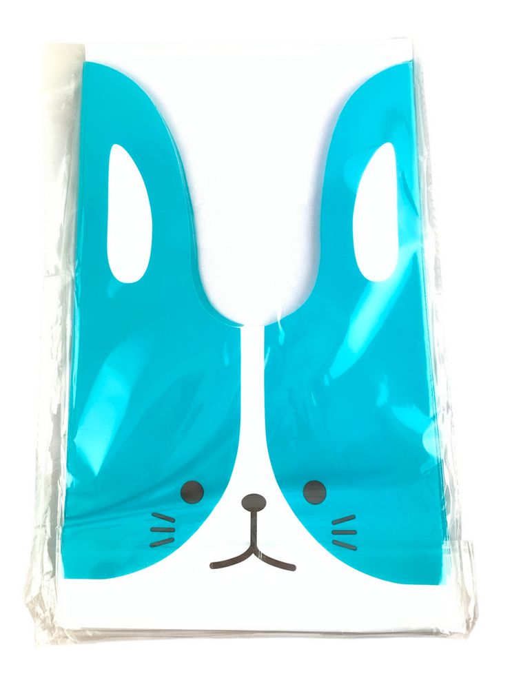 Пакет полиэтиленовый с ушками Зайка 31 х 16 х 20см, 50шт Голубой (bl2501-276 blue)