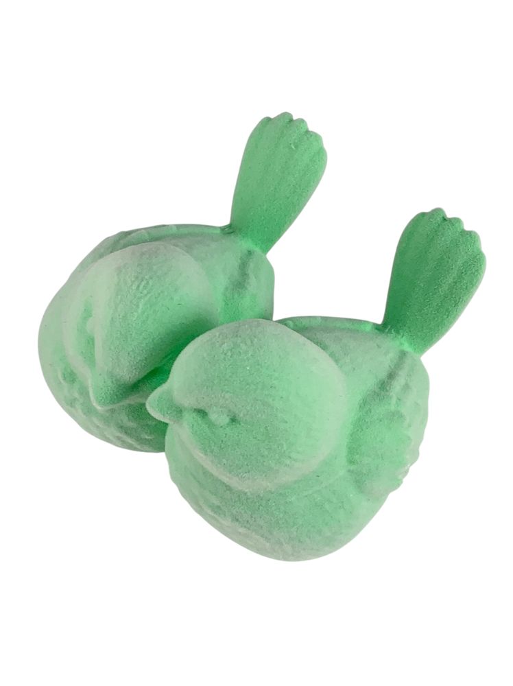 Фигурка для пасхального декора "Две птички" зеленые бархатные 12см Зеленый (L00217.2)