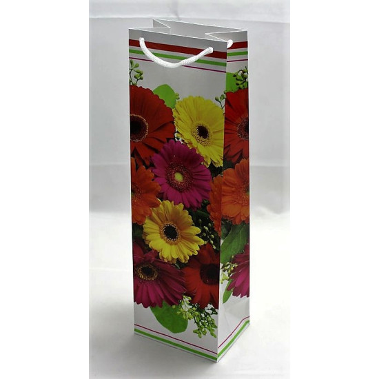 Пакет бумажный 150г под бутылку женская серия, 12 х 40 х 09см Unison (PVM124009W)