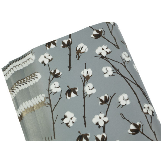 Бумага для упаковки подарков(офсетная-Чехия, 10листов) Серый Marta (PCZ10070-10-204)