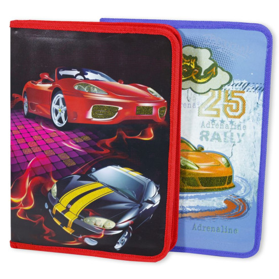 Папка A4 шкільна на блискавці  23 х 33см Різнокольоровий Unison (5341)