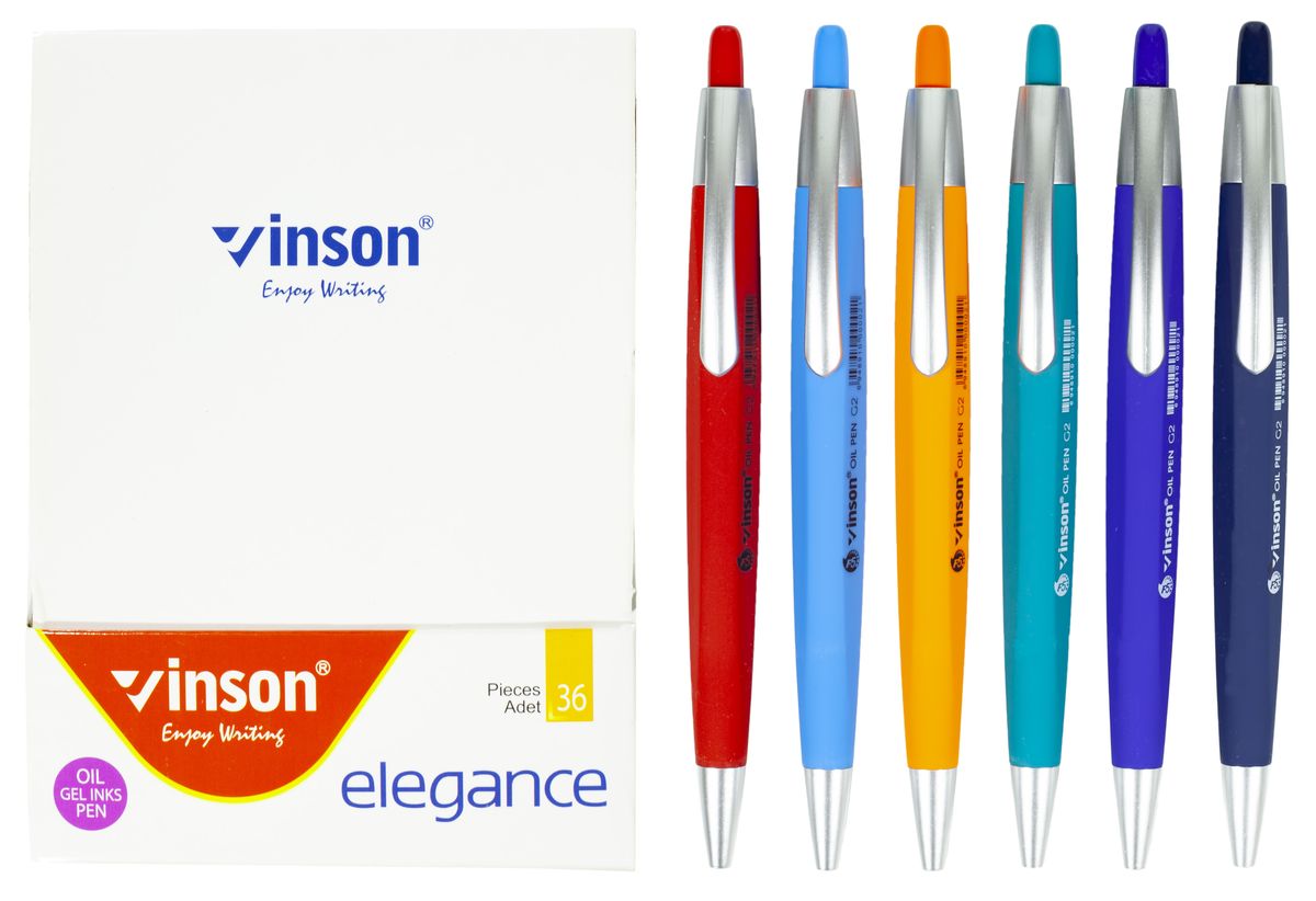 Ручка масляная синяя автомат  Elegance Vinson (G2)