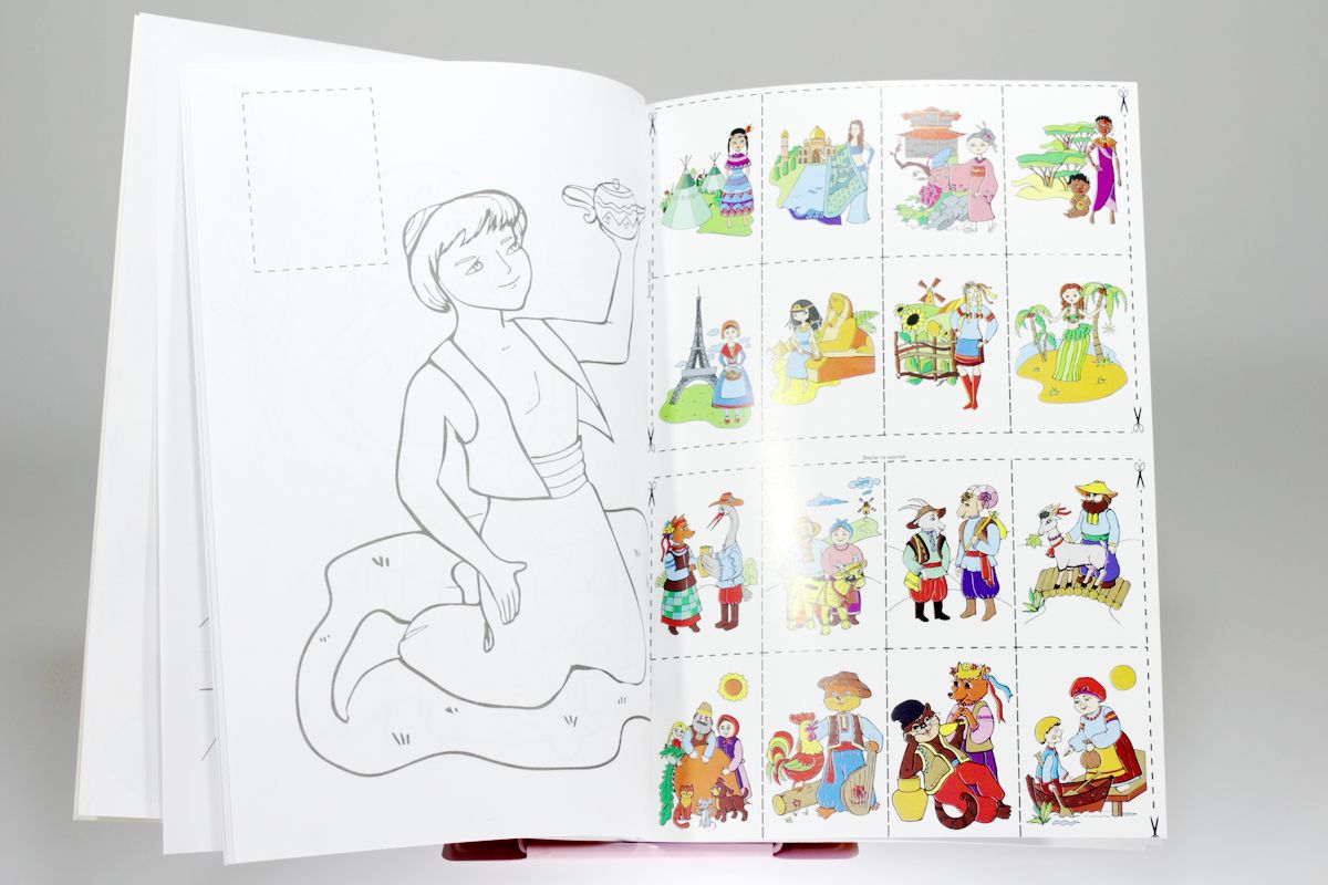 Раскраска "Рисунки для мальчиков" с наклейками А4, 64 страницы, 8шт/уп Апельсин (РМ-06)