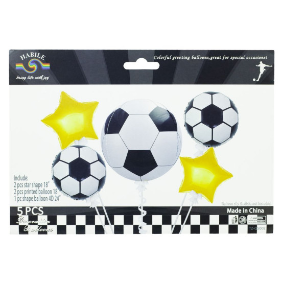 Набор шариков 5 шт "Футбол" TZ-Q5002 Разноцветный (TZ-Q5002)