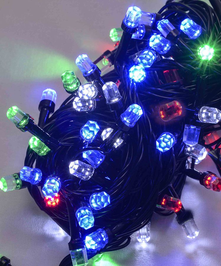 РУБИН 300 LED, черный провод, 20м, мульти RB / RG (1283-54)