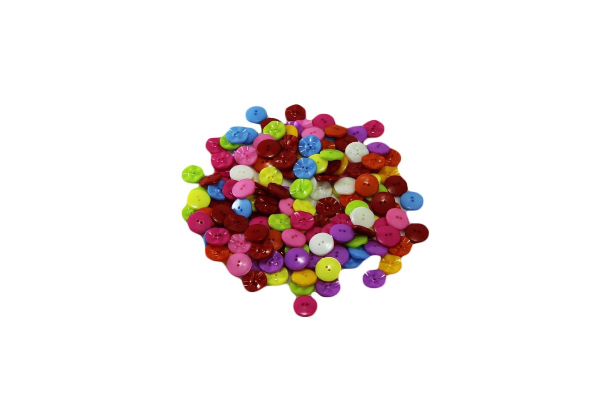 Пуговица декоративная 15мм 25шт Разноцветный Unison (24-JH)