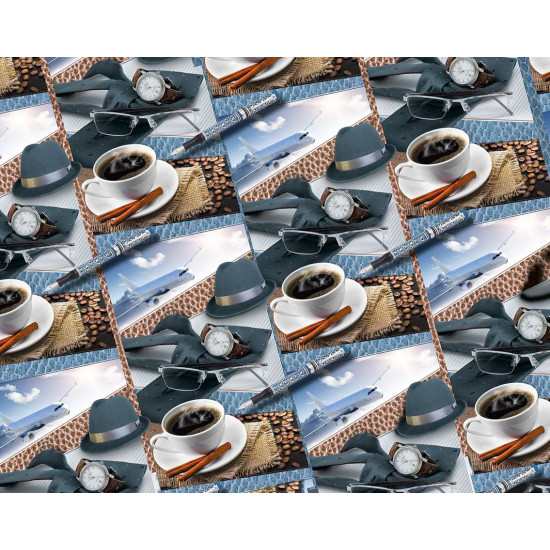 Бумага упаковочная мелованная 80г 10 листов - 100 х 70см Разноцветный Unison (PVM10-25)