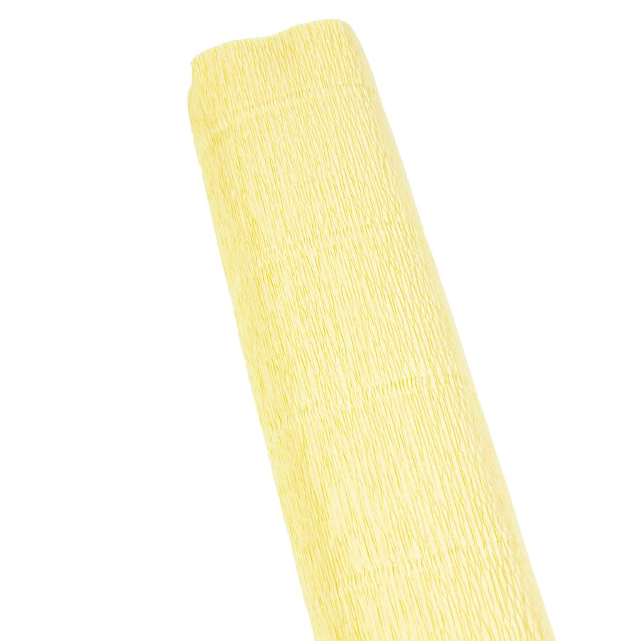 Бумага гофрированная 50 х 250см 180г Нежно желтая Желтый Cartotecnica Rossi (577)