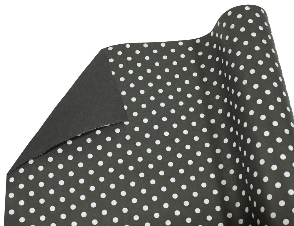 Бумага упаковочная крафт-двосторонний 0,7 х 7м Черный Unison (Пт 857.11)