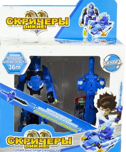 Игрушка-трансформер "Дикие скричеры" 10см  2в1 Unison (828)