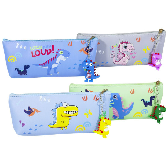 Пенал-косметич.уп.PVC с брелк. "Динозавры"к/зам,в/в,4в (528-4)