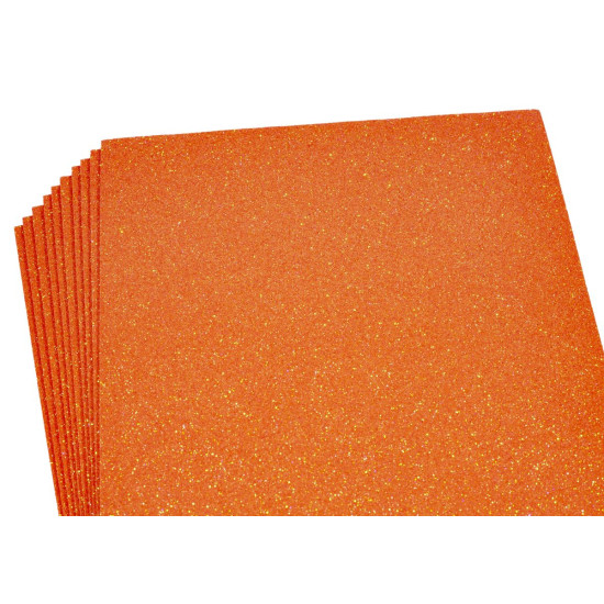 Фоамиран 1,7мм темно-оранжевый IRIDESCENT HQ A4  - 10листов, 17IA4-7101 (17IA4-7101)