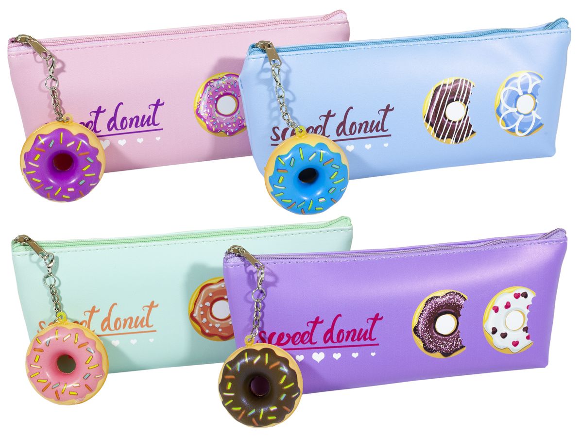 Пенал-косметичка со сквишем "Пончик-донат" 20 х 8 х 4 см, с Дефектом Unison (888-4)