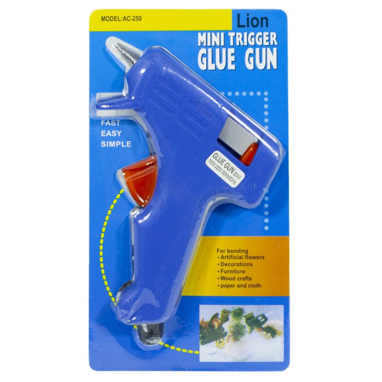 Пистолет для термоклея 7мм 20W Синий Unison (0253)