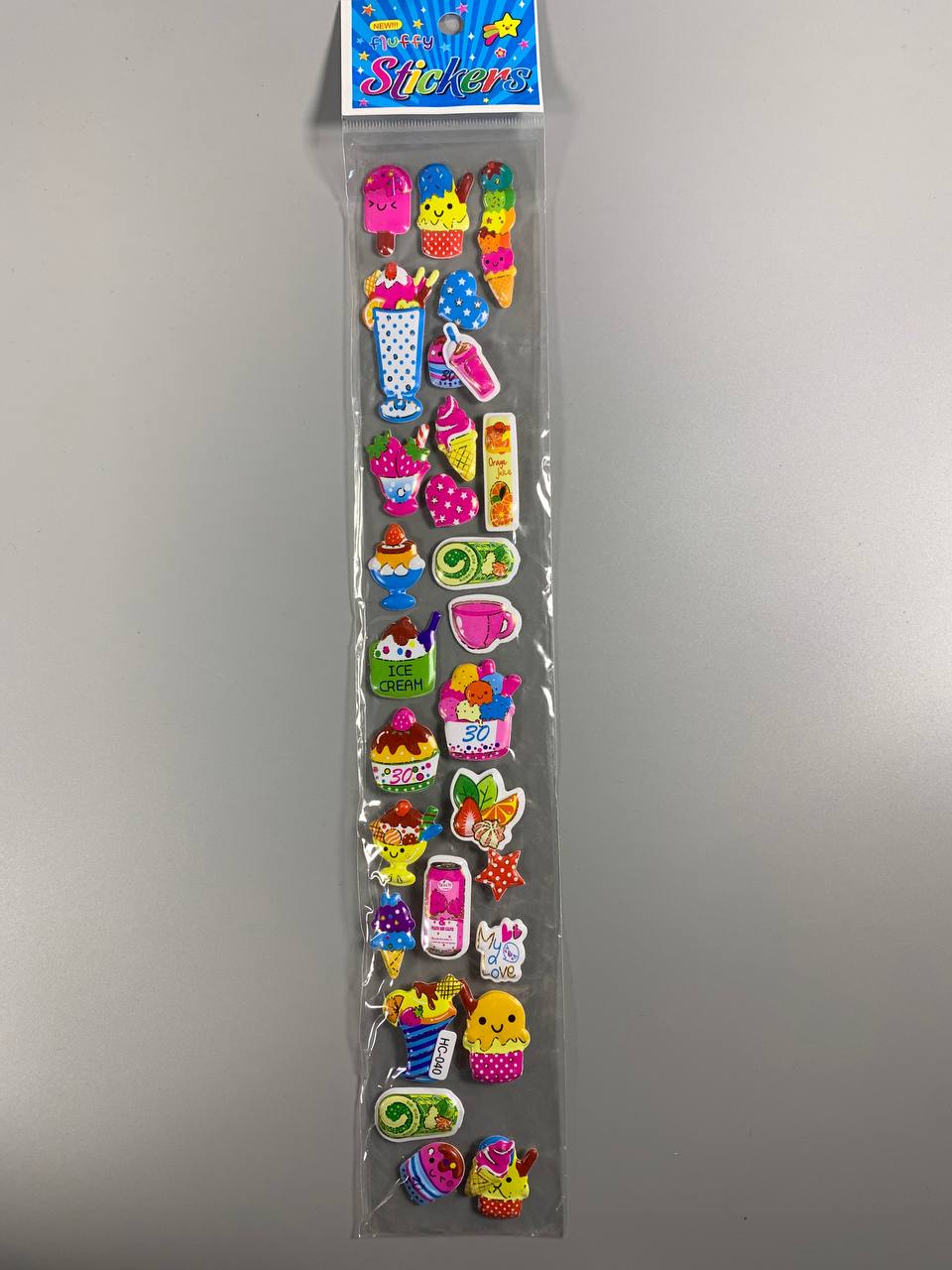 Наліпки 37 х 6см, 25шт/уп Різнокольоровий Unison (HC-40)