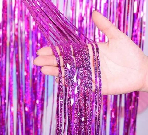 Фотозона 2 х 1м, голограмма ярко розовая Розовый Без бренда (KUK-2064)