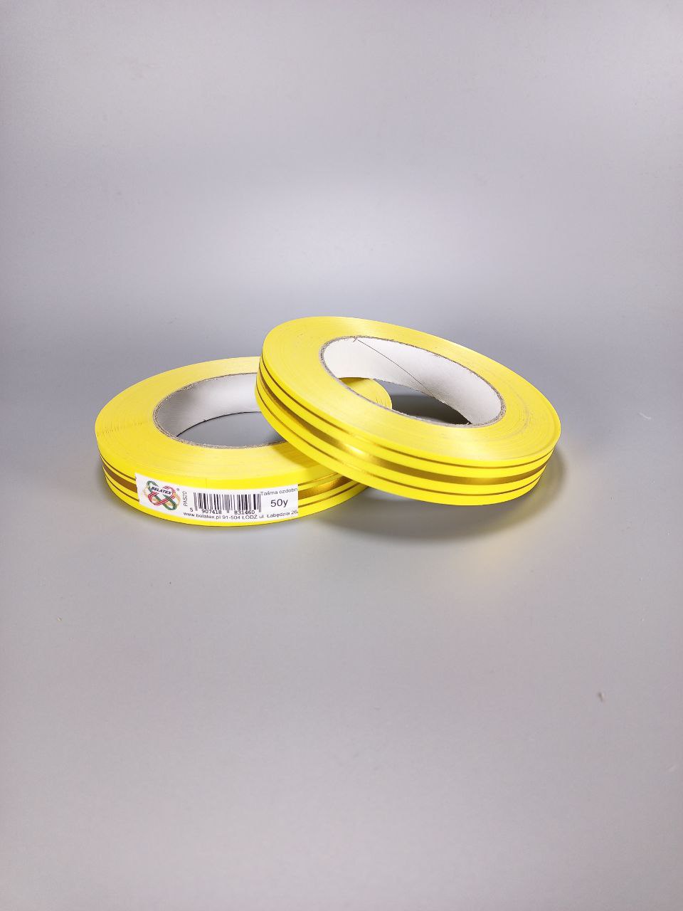 Лента пластиковая 2см х 45м Желтый Unison (PAS20 - bright yellow)