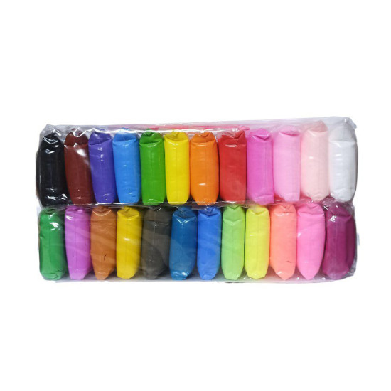 Масса для лепки  супер легкий, 24х10г цветов Разноцветный Unison (7508DZ/1324)