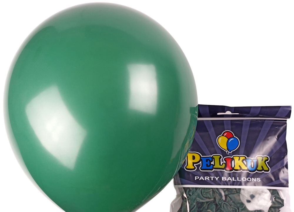 Шарики круглые Pelikuk 13' (33 см) пастель бутылочный, 50шт/уп Зеленый Pelikuk (1350C-139)