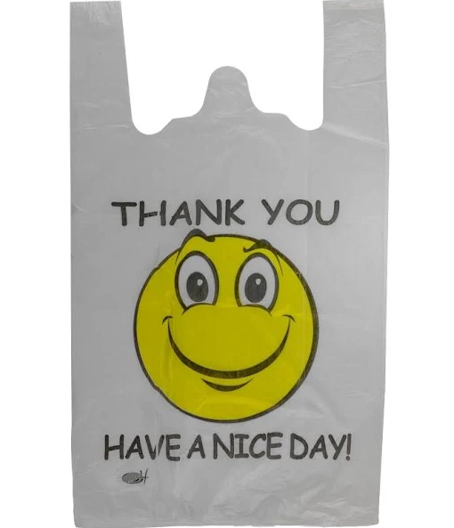 Пакет полиэтиленовый майка 30 х 60см 100 шт/уп HDPE Белый Без бренда (Pb - 3)