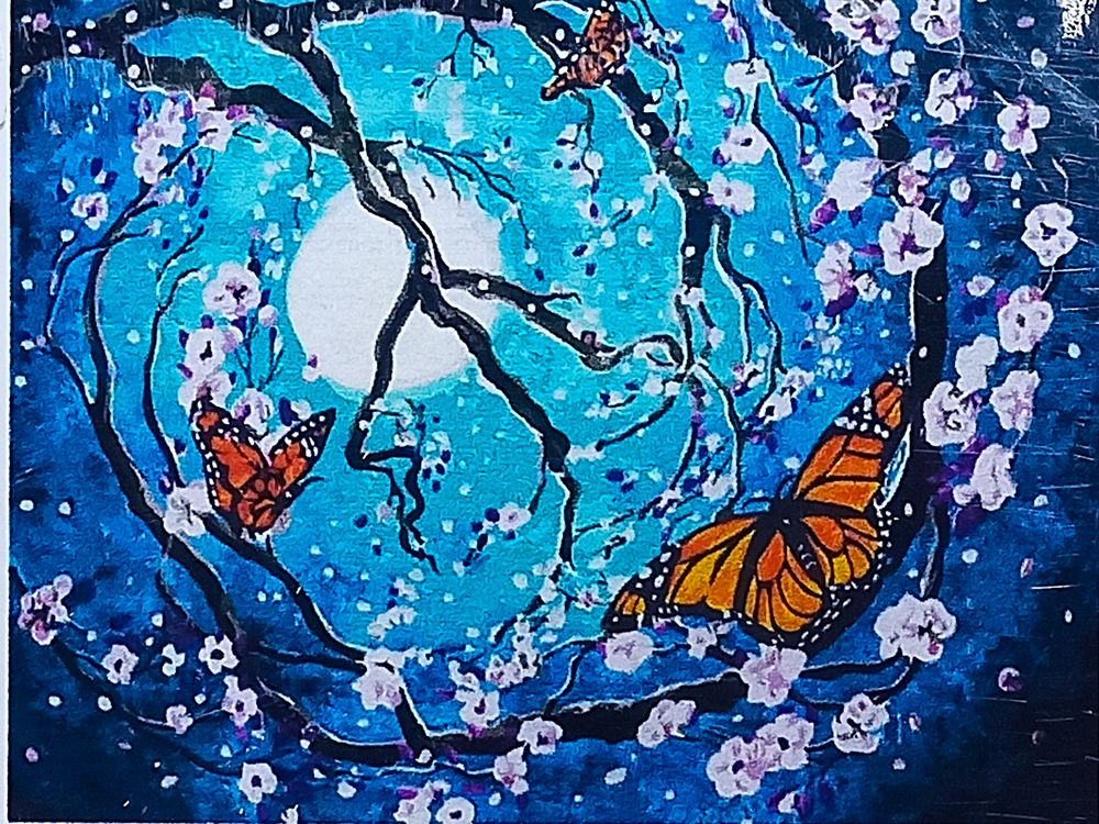 Алмазная мозаика 30 х 40см "Лунный сияние" рулон в PVC (без подрамника) Разноцветный Unison (60141_O GLD)