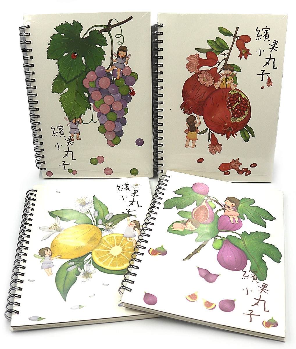 Скетчбук для рисования на спирали "Фрукты" А4 Разноцветный Josef Otten (9304)