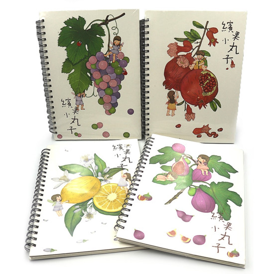Скетчбук для рисования на спирали "Фрукты" А4 Разноцветный Josef Otten (9304)
