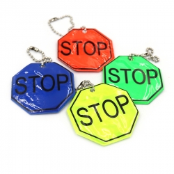 Брелок светоотражающий "STOP" 53 х 53мм Разноцветный Unison (2822-2022-9)