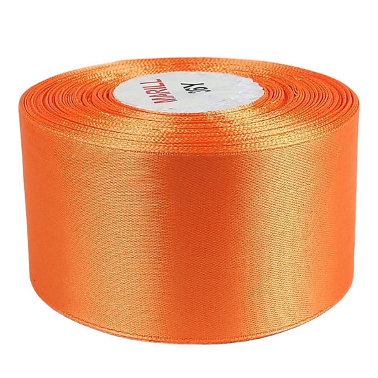 Атласная лента 5см (±5мм) x 33м Оранжевый Marill (LA5033-151)