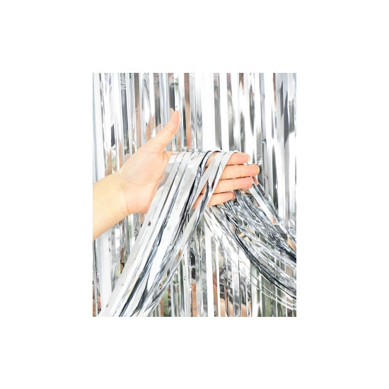 Фотозона  2м х 1м, "Глянцевая фольга"  серебро Серебряный Pelican (872102)