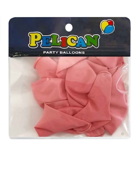 Шарики Pelican 10' (26 см)  макарун розовый светлый , 10 шт/уп Красный Pelican (811209)