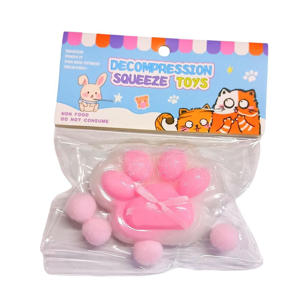 Таба сквиш антистресс  Лапка (Ts paw -pink)