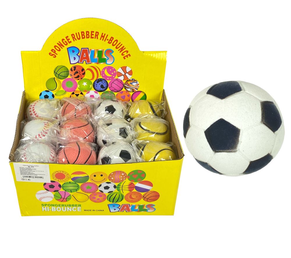 Мяч-прыгунец "Спортивный" 6см, 4 цвета (255 ball)