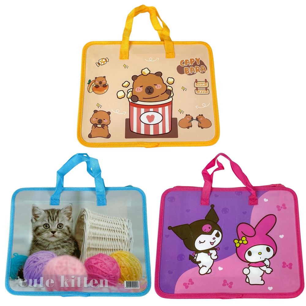 Папка-портфель ПВХ А4 цветная для тетрадей Unison (805-K)