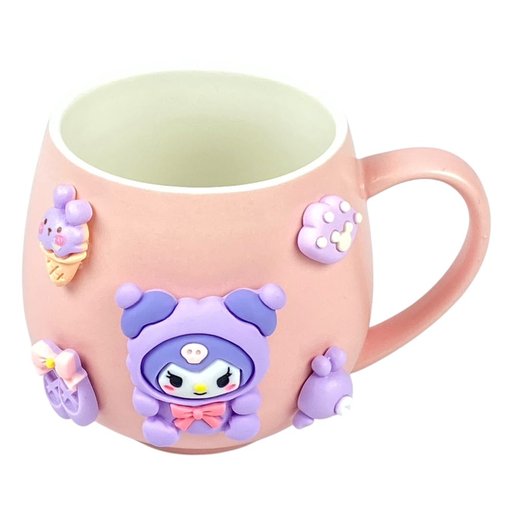 Чашка керамическая 370мл "Kuromi объемный" (7501-9)