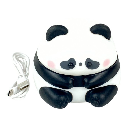 Лампа ночник детская сенсорная силиконовая "Панда" меняет 5 цветов, 10 х 10см, USB (312 - L)