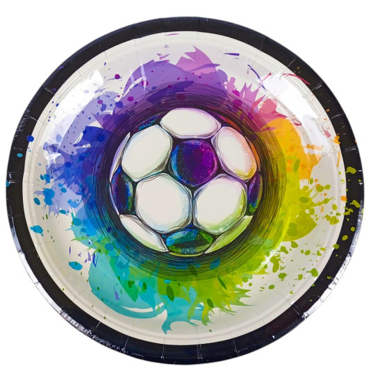 Тарелки одноразовые картонные 10 штук в пачке, 23см, 250гр (10413)