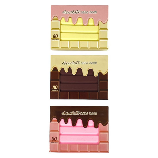 Блокнот 80 листов арома, "Шоколадка" 8 х 10,5см, 3 вида Коричневый Unison (8080)