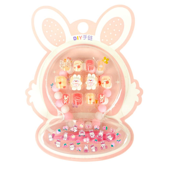 Набор  накладные ногти, браслет, наклейки для ногтей 11 х 14,5см микс в дисплее (YM-T010A B)