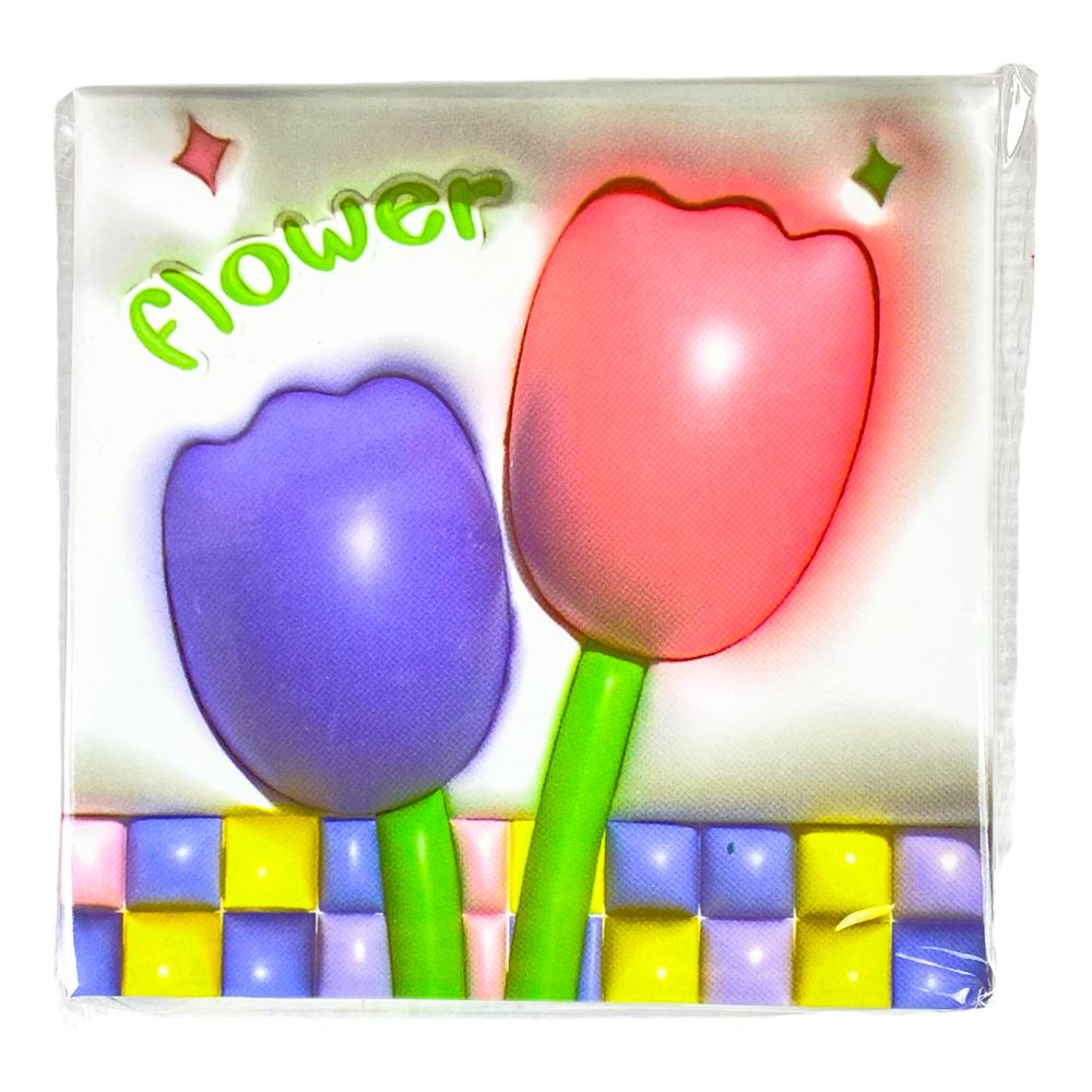 Блокнот 70 листов "Цветы 3D" 8 х 8см, 4 дизайна (BT-051)