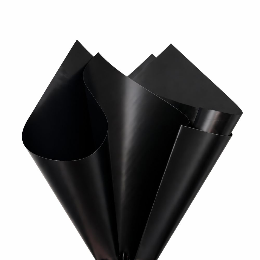 Пленка матовая "Моно" 60 мкр, 57 х 57см  20 листов Черный (j00325 -171/j00358-171)