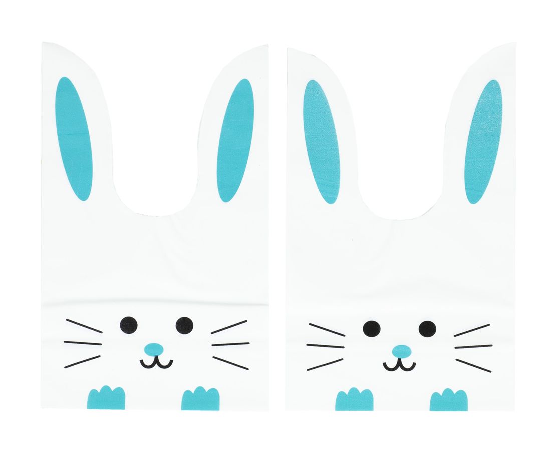 Пакет полиэтиленовый с ушками Зайка 26 х 14 х 16см, 24шт Белый Unison (bl2501-271-24)