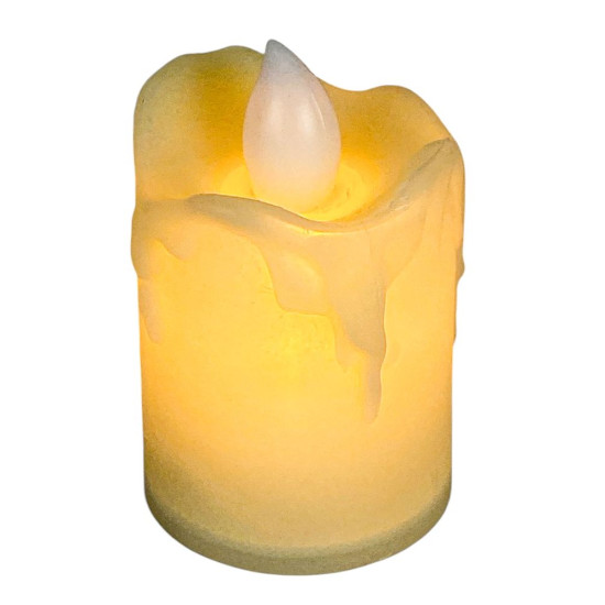 Свічка декоративна світлодіодна LED 6 х 3,8см (LZ-007)
