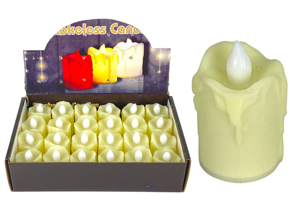 Свічка декоративна світлодіодна LED 6 х 3,8см (LZ-007)