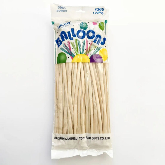 Шар конструктор ШДМ 260, белый перламутр 100шт/уп Белый (QQ-2796 perlamutr)