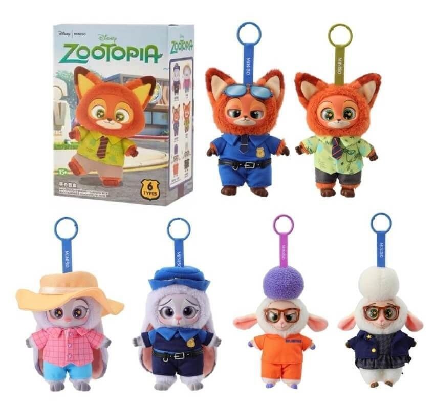 Мягкая игрушка-сюрприз Зоотрополис в коробочке, 16 х 11 х 6см Разноцветный MINISO (757-9)