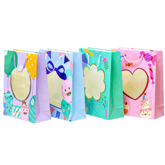 Подарочный пакет 210гр, 18 х 23 х 10см Разноцветный Unison (Q3293S)