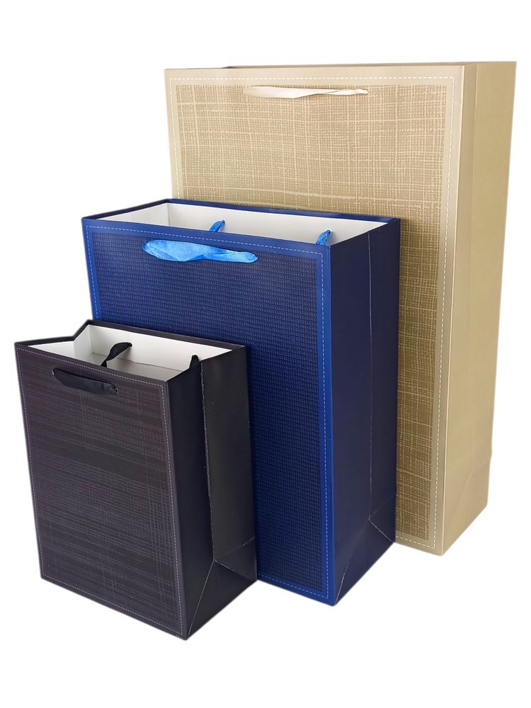 Пакет подарочный "Business" 23 х 18 х 10см, 210г/м2, 4 дизайна Разноцветный Unison (3018-23)