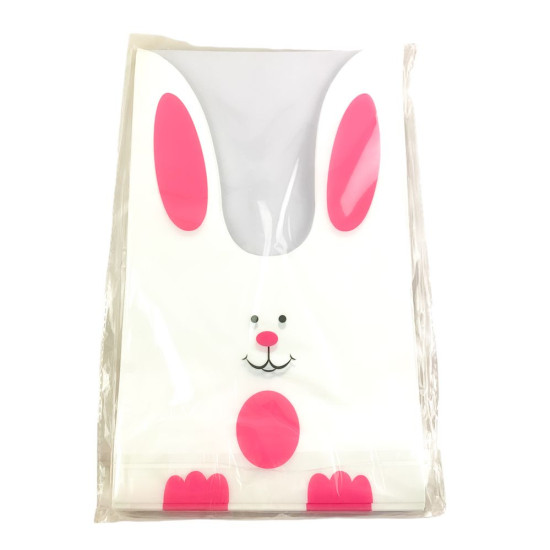 Пакет полиэтиленовый с ушками Зайка 31 х 16 х 20см, 50шт (bl2501-277 pink)